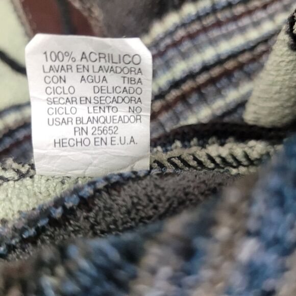 Vintage Protege Coogi Style 3D Knit Textured Sweater XL Brown Green Cosby Biggie - Picture 6 of 9